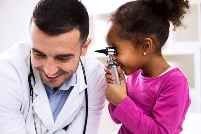 Health Expert and Little Girl